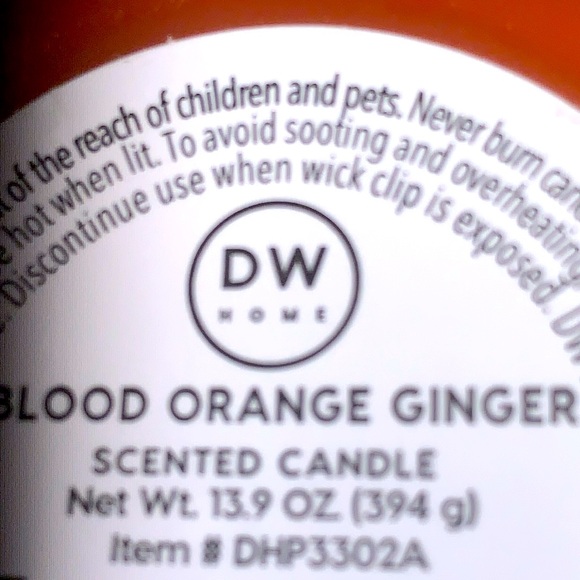 DW HOME CANDLE BLOOD ORANGE GINGER  2 WICK NEW BAT SPICE - Picture 6 of 6